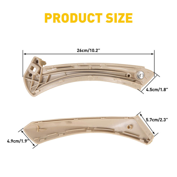 Interior Door Handle Right Front and Right Rear Door Handle Replacements for 2004-2012 BMW