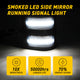 LED Dynamic Amber Turn Signal Light and White LED Parking Light For 2008-2016 F250 F350 F450 F550 Super Duty, 2pcs