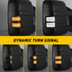 LED Dynamic Amber Turn Signal Light and White LED Parking Light For 2008-2016 F250 F350 F450 F550 Super Duty, 2pcs