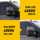 LED Dynamic Amber Turn Signal Light and White LED Parking Light For 2008-2016 F250 F350 F450 F550 Super Duty, 2pcs
