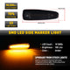 LED Front Fender Signal Lights for Mitsubishi Lancer Evolution X Mirage Outlander Sport Smoked Lens