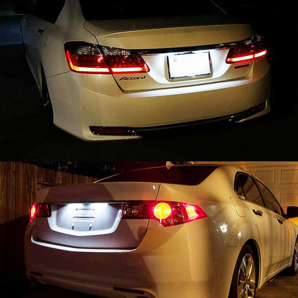 LED License Plate Lights for 00-17 Honda Models Waterproof Rear License Plate Light Kits Xenon White Light