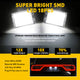 LED License Plate Lights for 14-21 Dodge Durango Models Waterproof License Plate Light Kits Xenon White Light