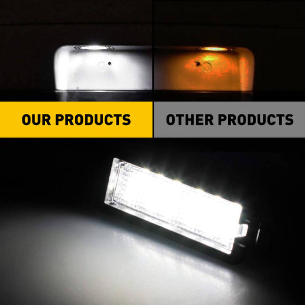 LED License Plate Lights for Dodge Charger Challenger Chrysler Waterproof License Plate Light Kits Xenon White Light