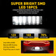 LED License Plate Lights for Dodge Charger Challenger Chrysler Waterproof License Plate Light Kits Xenon White Light