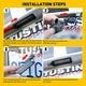 LED License Plate Lights for Dodge Charger Challenger Chrysler Waterproof License Plate Light Kits Xenon White Light