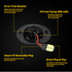 LED License Plate Lights for Dodge RAM Models Waterproof License Plate Light Kits Xenon White Light