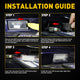 LED License Plate Lights for Ford and Lincoln Models Waterproof License Plate Light Kits Xenon White Light