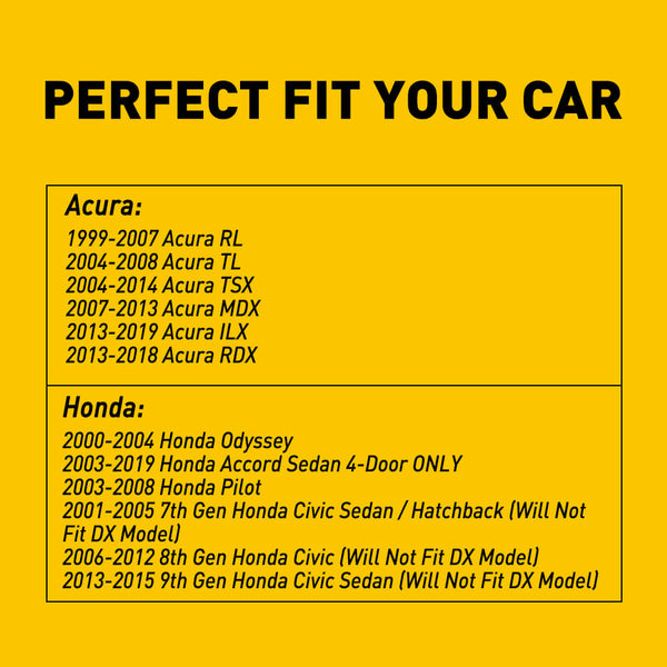 LED License Plate Lights for Honda Acura Models Waterproof Rear License Plate Light Kits Xenon White Light