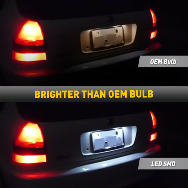 LED License Plate Lights Tag Light Lamp Assembly for Honda Civic