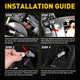 LED License Plate Lights for Toyota Tacoma and Tundra Waterproof License Plate Light Kits Xenon White Light