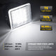 LED License Plate Lights for Toyota Tacoma and Tundra Waterproof License Plate Light Kits Xenon White Light
