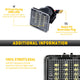 LED License Plate Lights for Toyota Tacoma and Tundra Waterproof License Plate Light Kits Xenon White Light