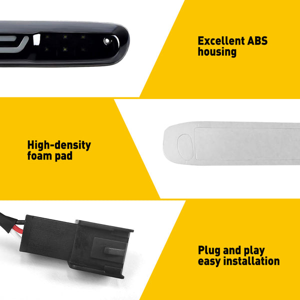 Led Third Brake Light Cargo Light High Mount Stop Light For 2007-2013 Silverado GMC1500 2500 3500