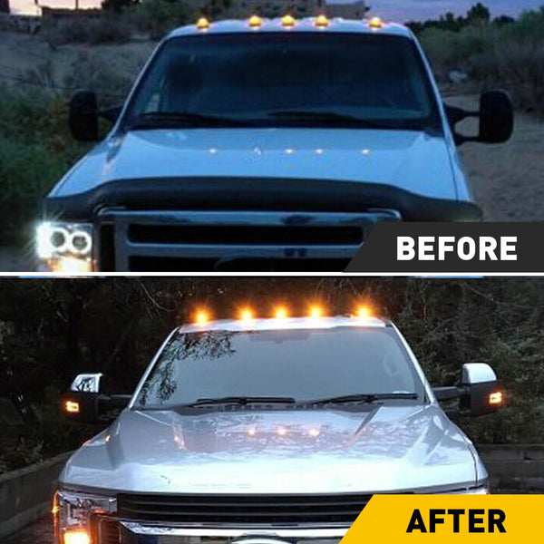 LED Truck Cab Light for Ford 99-16 F250-750 Super Duty Pickup Trucks and E150-450 Models/17-18 E350 450 Trucks