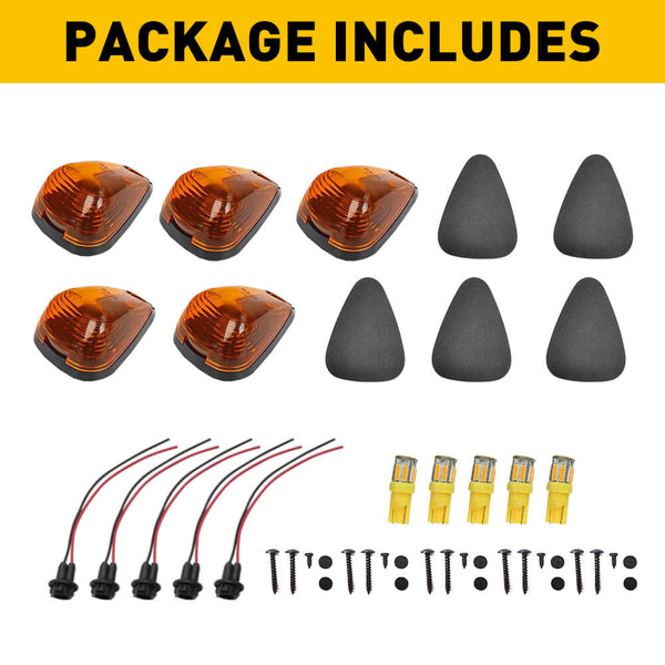 LED Truck Cab Light for Ford 99-16 F250-750 Super Duty Pickup Trucks and E150-450 Models/17-18 E350 450 Trucks