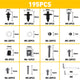 Motorcycle Fairing Nut And Bolt Assortment Kits Fasteners for Universal Motorcycle Mounting Kit