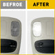 Pair Clear Overhead Console Reading Lamp Shell for Dodge Ram 02-08 1500, 03-09 2500 3500, 08-10 4500 5500