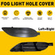 Pair Fog Light Cover Set Replacement for 2005-2008 Toyota Corolla