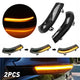 Side Rearview Mirror Smoke Lens Amber LED Turn Signals Marker Light Compatible with VW Jetta Golf 5 MK5 Passat B6 GTI
