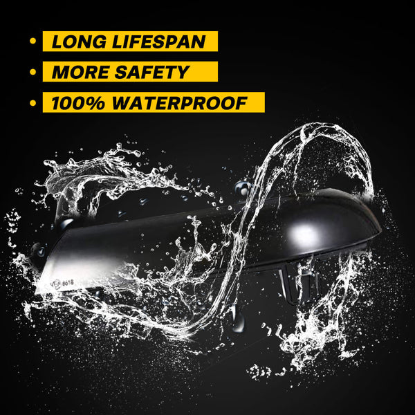 Side Rearview Mirror Smoke Lens Amber LED Turn Signals Marker Light Compatible with VW Jetta Golf 5 MK5 Passat B6 GTI