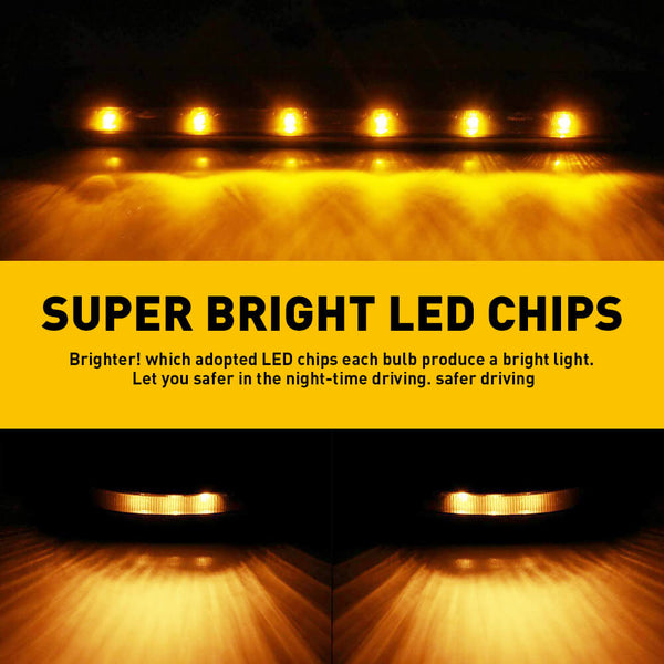 Smoked Len LED Truck Cab Light Kit Fits 07-21 Silverado and Sierra 2500HD 3500HD