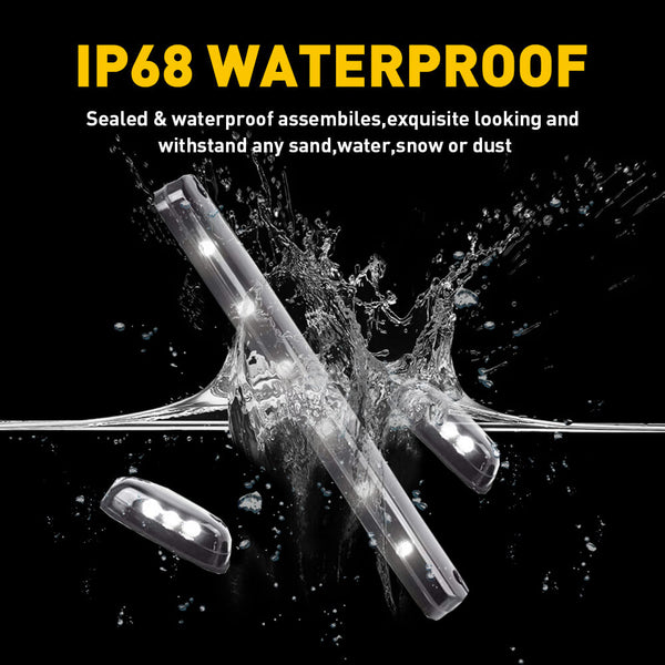 Smoked Len LED Truck Cab Light Kit Fits 07-21 Silverado and Sierra 2500HD 3500HD