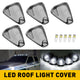 Smoked Len White Light LED Truck Cab Light for 99-16 Ford E150-450 and F250-750 Super Duty Pickup Trucks