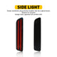 Smoked Lens LED Side Marker Lights for 2005-2009 Chevy Camaro Red Amber - Pack of 4