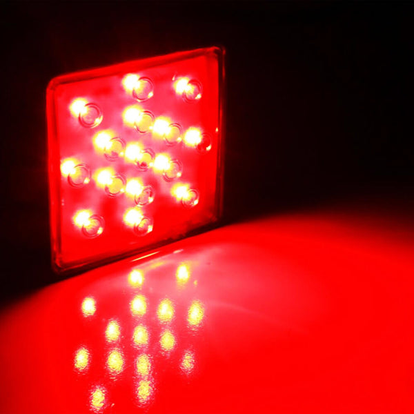 Smoked Shell 15pcs LED Brake Light Trailer Hitch Cover (1 pack)