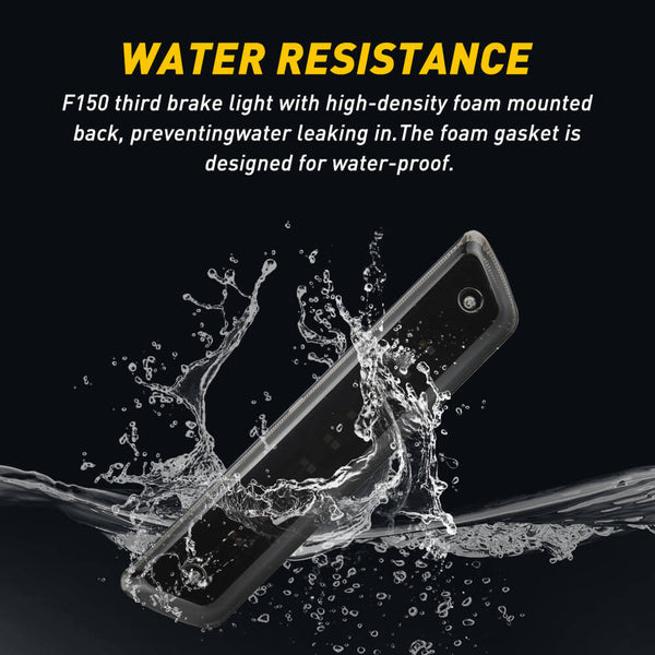 Smoked Shell Lens Red+White Super Bright LED Third Brake Light, Cargo and Brake Light Compatible with 09-14 Ford F150 Models