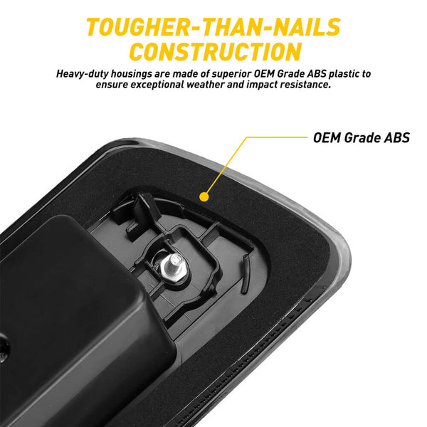 Smoked Shell Lens Red+White Super Bright LED Third Brake Light, Cargo and Brake Light Compatible with 09-14 Ford F150 Models