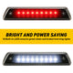 Smoked Shell Lens Red+White Super Bright LED Third Brake Light, Cargo and Brake Light Compatible with 09-14 Ford F150 Models