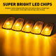 Smoked/Yellow Len LED Truck Cab Light Kit Fits 98-02 Chevy and GMC Pickup Trucks