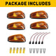 Smoked/Yellow Len LED Truck Cab Light Kit Fits 98-02 Chevy and GMC Pickup Trucks