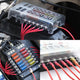 Standard & Mini Size 220 Pieces Car Fuses Assortment Kit, and 12-Way Blade Car Fuse Box with Waterproof Cover (with 24pcs Fuse), Replacement Fuses for Universal Vehicle