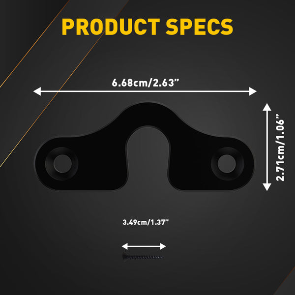 Sun Visor Clips for 2018-2022 Jeep JK, JL, JT Gladiator and Wrangler | Double Screw Design