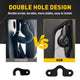 Sun Visor Clips for 2018-2022 Jeep JK, JL, JT Gladiator and Wrangler | Double Screw Design