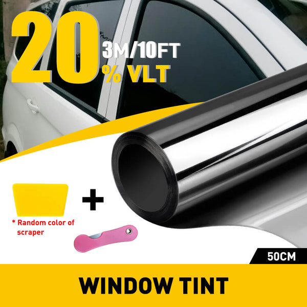 The Uncut Roll Window Tint Super Dark Black Film 50cm x 3m
