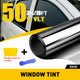 The Uncut Super Dark Black Car Window Tint Film 50cm x 3m