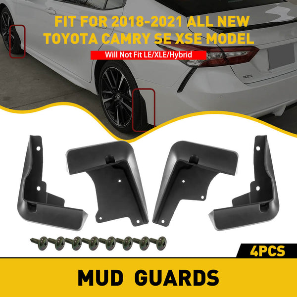 Toyota Camry Mud Flaps for Front or Rear Auto Accessories Fits 18-21 Camry SE XSE Models