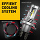 Toyota Tundra (2000-2006) H4 LED Bulbs 12000lm/set, CANBUS Free Wireless High Beam and Low Beam Bulbs