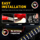 Univeral Triple Row LED Tailgate Light Bar for Trucks(48inch/60inch)