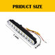 Universal LED Daytime Running Lights Kit White Light Turn Signal Amber(30pcs LED Chips)