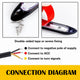 Universal LED Daytime Running Lights Strips White Light Turn Signal Yellow Flow-15.5/23.5/27.5/34.5cm