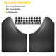 Universal Mud Flaps For Trucks, Pieced Fender for Front or Rear Auto Accessories