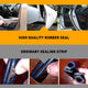 Universal T, U, D-Shaped, and Five-Hole Rubber Car Window Weather Stripping, Car Window Door Engine Cover Noise Insulation