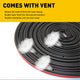 Universal T, U, D-Shaped, and Five-Hole Rubber Car Window Weather Stripping, Car Window Door Engine Cover Noise Insulation
