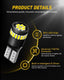 UXITO 194 LED Light Bulb 6000K White 168 2825 W5W T10 Wedge 24-SMD 3014 Chipsets Error Free