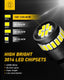 UXITO 194 LED Light Bulb 6000K White 168 2825 W5W T10 Wedge 24-SMD 3014 Chipsets Error Free